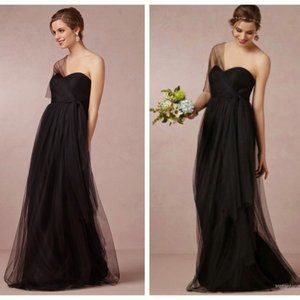 Jenny Yoo Annabelle Convertible Tulle Dress Black